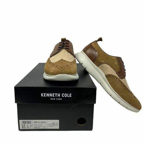Copied - Kenneth Cole Tobacco Combo Trent FLX Lace up sneakers shoes size 9.5M main image 4